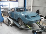 An ex-Japan Mini Marco belonging to Rodger Howard in Melbourne. It is being built as a Historic Group Sb Sports Car racer.